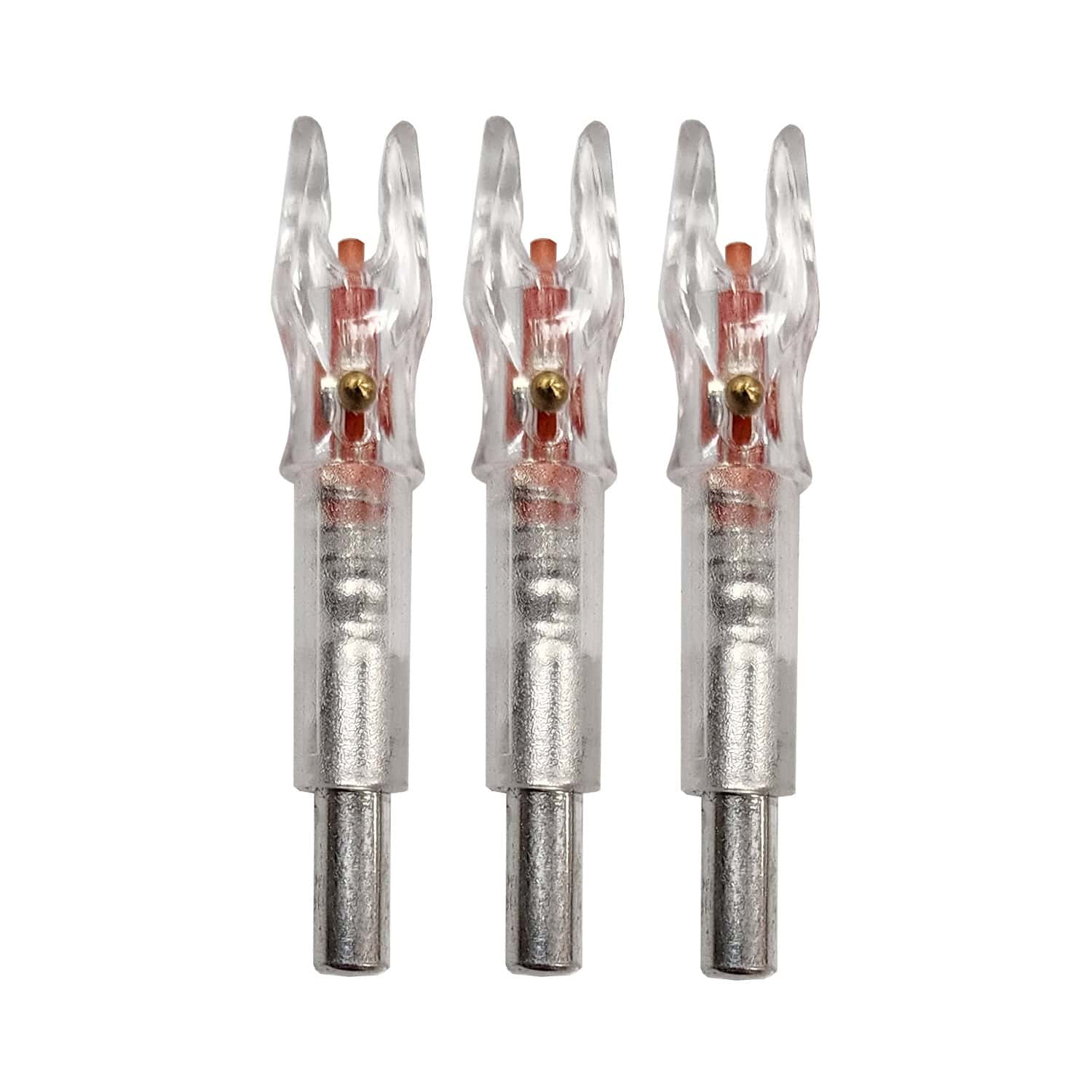 Warhead Lighted Arrow Nocks S-GT .245 Red 3 Pack WALN245R