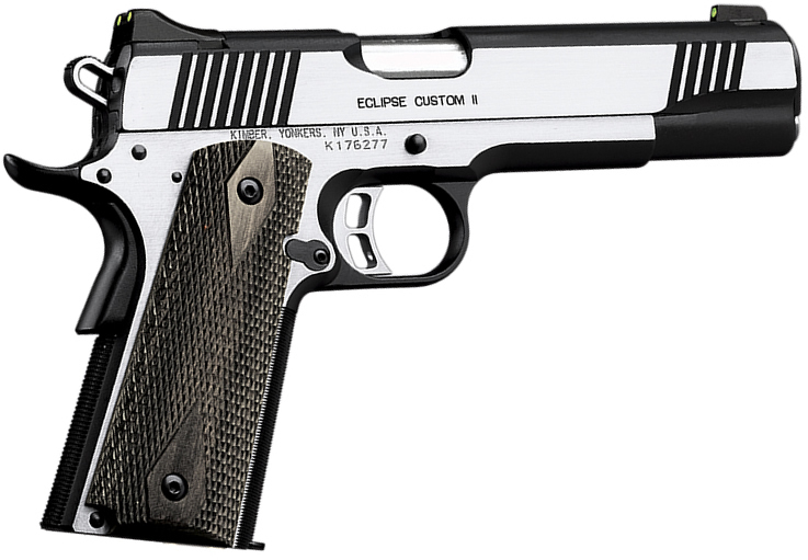 Kimber 3200034 Eclipse Custom II Pistol - .45 ACP, 5 in Barrel, Brush Polished Frame/Slide, 8 Rd