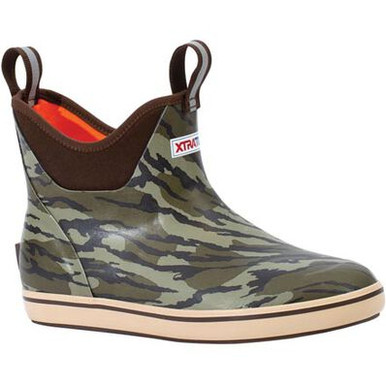 XTRATUF Men's 6 Inch Ankle Deck Boot - Mossy Oak Bottomland