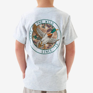 Burlebo Youth Short Sleeve Tee - Camo Mallard Duck