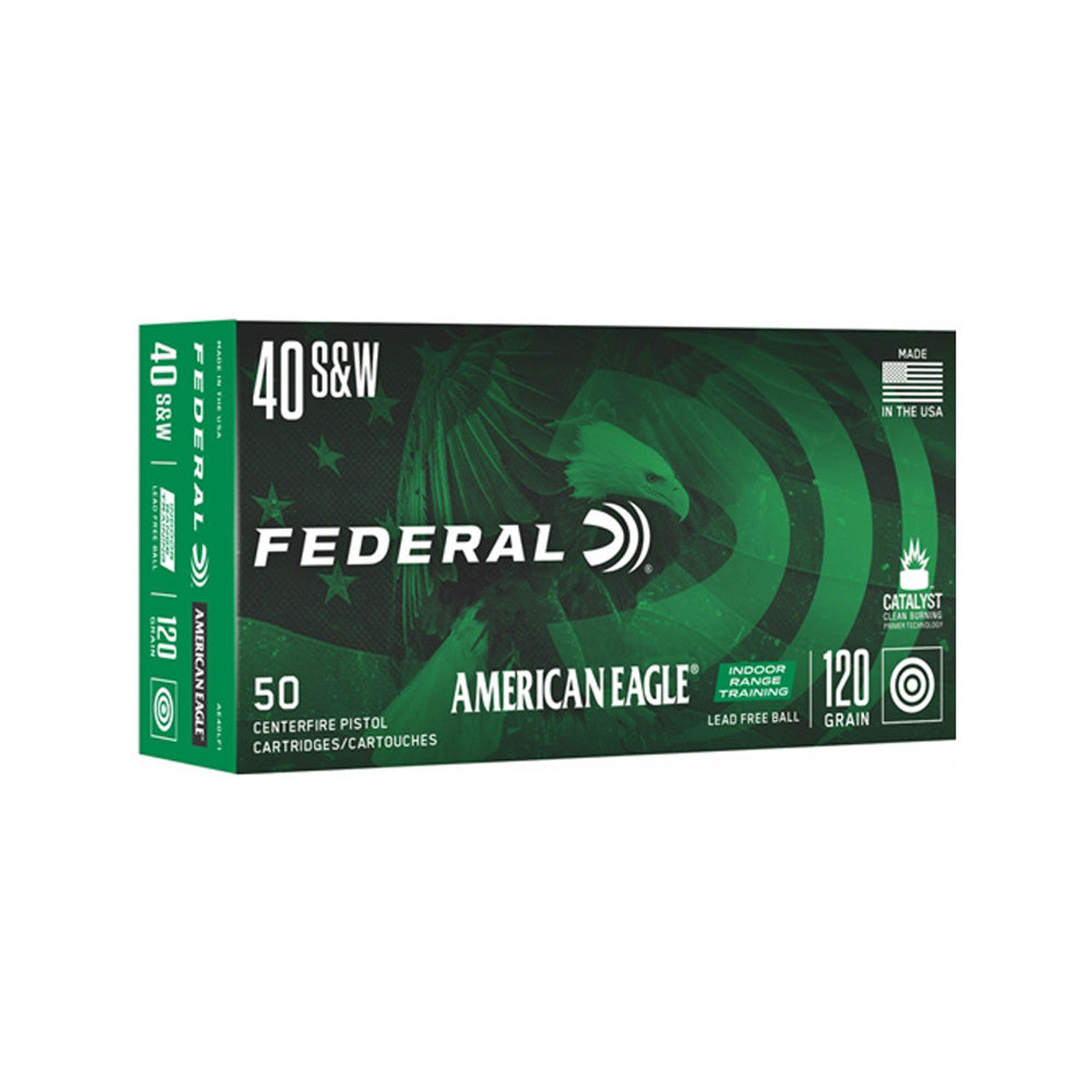 Federal .40 S&W American Eagle 120gr Lead-Free IRT Ammo 1330 FPS