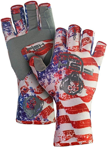 Fish Monkey Half Finger Guide Glove Americana