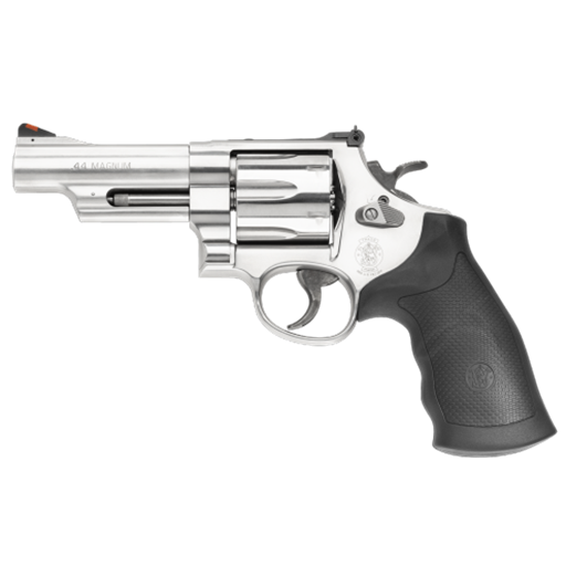 Smith & Wesson Model 629 44 Magnum Stainless Black Rubber Grip 4" Barrel 6 Shot- 163603