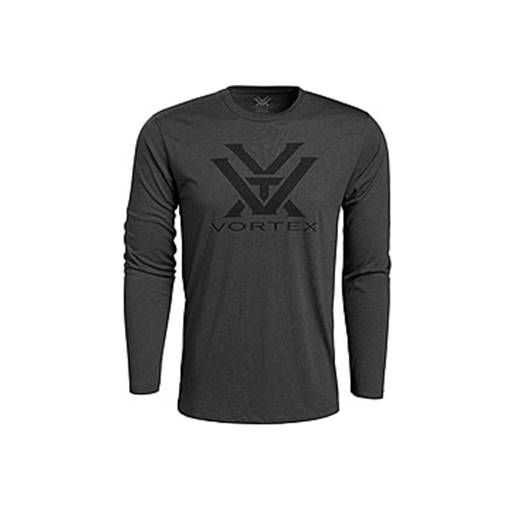 Vortex Optics Core Logo Long Sleeve Charcoal Heather T-Shirt 2XL- 221-02-CHH2X