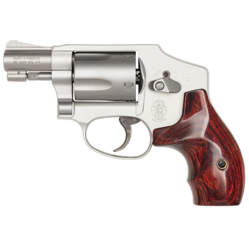 Smith & Wesson Model 642 LS Ladysmith 38 Spl No Lock Stainless wood grips hammerless 5 shot- 163808