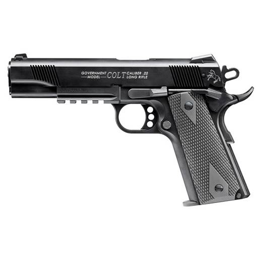 Walther Colt Rail Gun 1911 22LR 5" Barrel Black 12 Rounds- 5170308