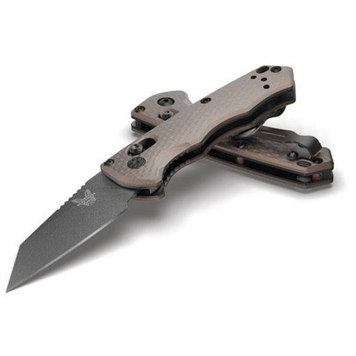 Benchmade Auto Immunity Side Open Switchblade Black Wharncliffe Blade Woodland Green Grip- 2900BK-2