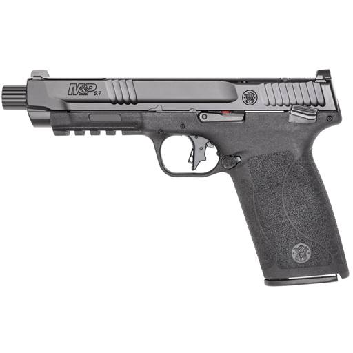 Smith & Wesson M&P 57 5.7x28 Black 5" Threaded Barrel Optic Cut Manual Safety 22 Rounds- 13347