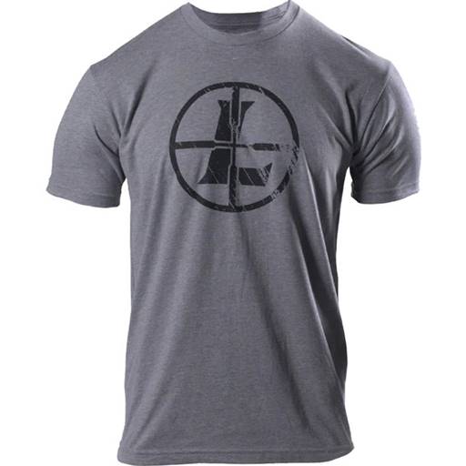 Leupold Distressed Reticle Tee Gray X-Large- 177622