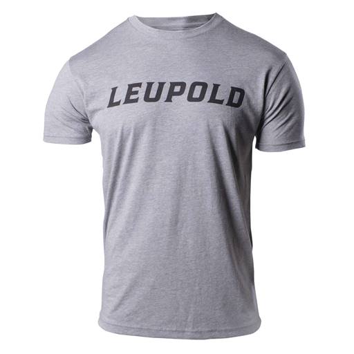 Leupold Wordmark Tee Gray Medium- 180229