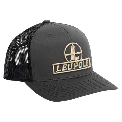 Leupold Reticle Logo Trucker Hat Charcoal- 175509