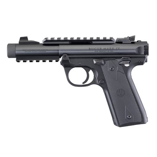 Ruger Mark IV 22/45 Tactical Black 22LR 4.4" Threaded Barrel 10 Rounds- 40149