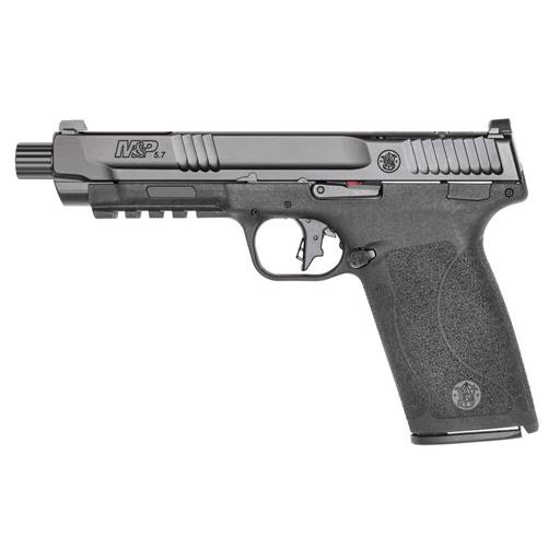 Smith & Wesson M&P 57 5.7x28 Black 5" Threaded Barrel Optic Cut No Safety 22 Rounds- 13348
