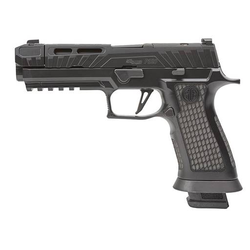 Sig Sauer P320 Spectre Comp Blackout 9mm Black Optic Cut 4.6" Barrel 21 Rounds- P320V004