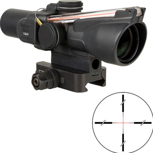 Trijicon Compact ACOG 1.5x24 Illuminated Red Crosshair- TA45-C-400337
