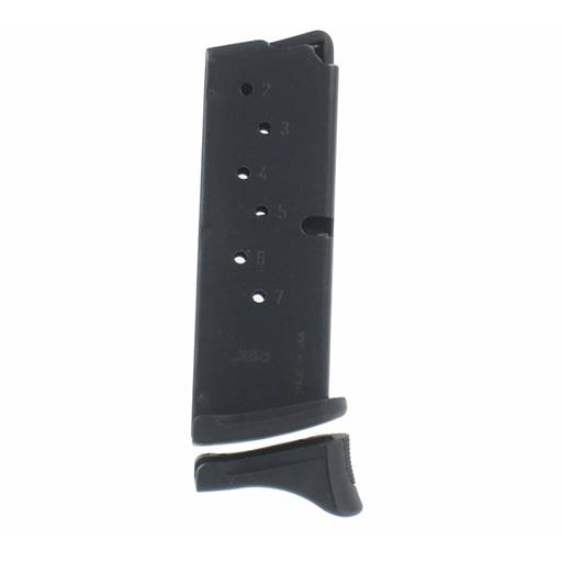 Ruger LC380 Magazine 380 ACP 7 Round Black With Pinky Extension- 90416
