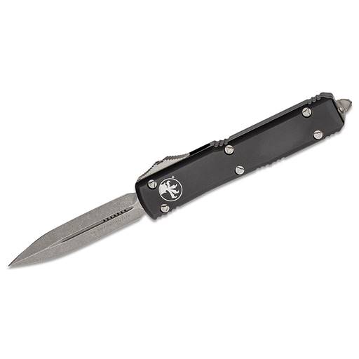 Microtech Ultratech Double Edged Black Scale Apocalyptic Blade Out the Front Auto- 122-10AP