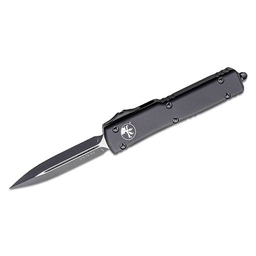 Microtech UTX-70 Tactical Double Edged Black Scale Black Blade Out the Front Auto- 147-1T