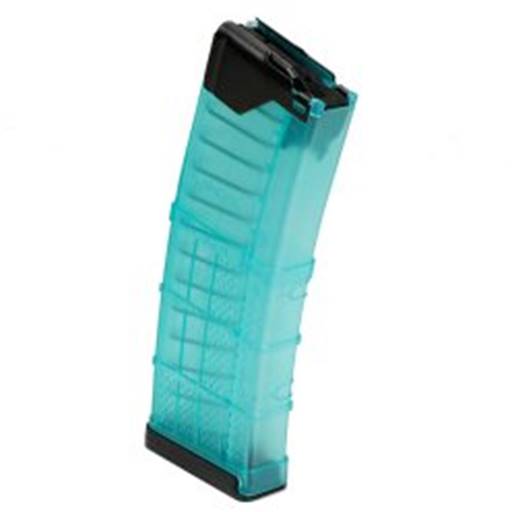 Lancer Magazine L5 Advanced Warfighter 556 AR15 30 Round Translucent Blue- 999-000-2320-52