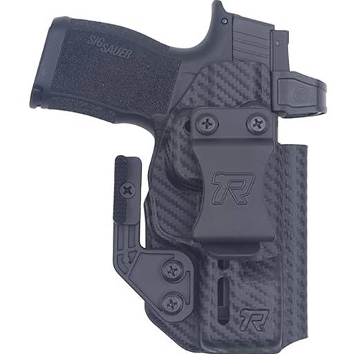 Rounded Kydex IWB/OWB Holster Glock 17/19/19X/26/29/31/32/34/45 Ambidextrous Carbon Fiber Optic Ready- RG-DRUID-GLKDS-CF-AMBI