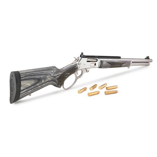 Marlin 1895 Big Loop 45-70 Laminate Stainless 19" Threaded Barrel 6 Rounds- 70478