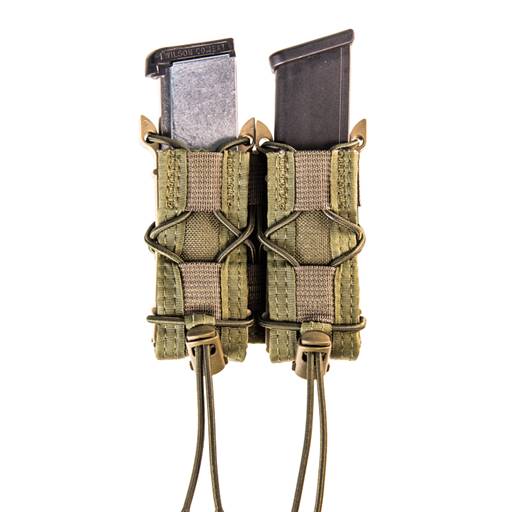 High Speed Gear Pistol TACO, Double Magazine Pouch, MOLLE, Fits Most Pistol Magazines, Hybrid Kydex and Nylon, Olive Drab Green- 11PT02OD