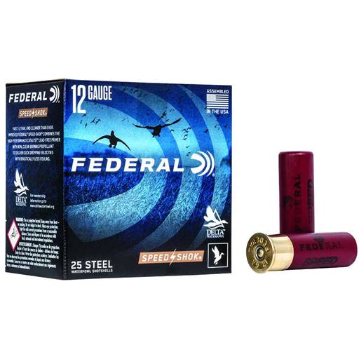 Federal Speed-Shok 12 Gauge 3in #3 Shot 25 Round Box- WF1433