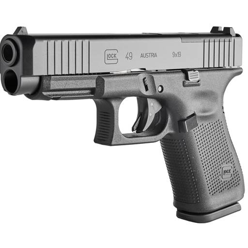 GLOCK 49 Gen 5 MOS 9mm Front Serration 4.49" Barrel 15 Round- PA495S203MOS