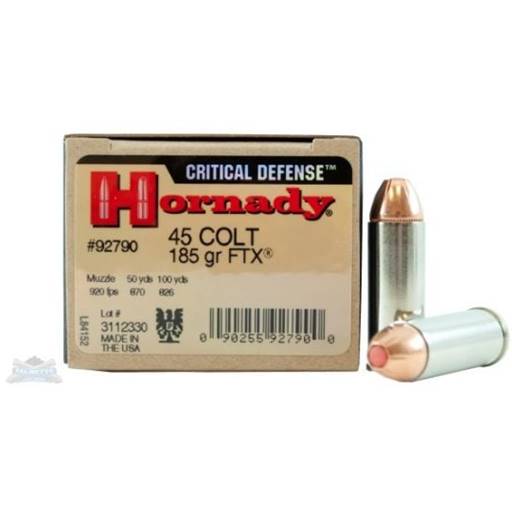 Hornady Critical Defense 45 Long Colt 185 Grain FTX 20 Round Box- 92790