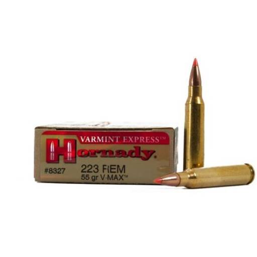 Hornady Varmint Express 223 55 Grain V-Max 20 Round Box- 8327