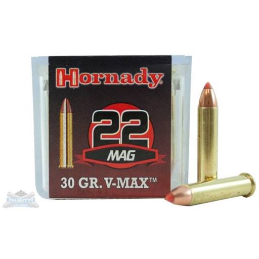Hornady Varmint Express 22 Magnum 30 Grain VMax 50 Round Box- 83202