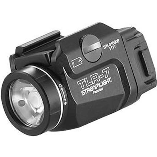 Streamlight TLR-7 500 Lumen Pistol Rail Mount CR123A Black Push Button- 69420