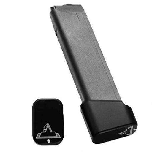 Taran Tactical Magazine Extension +5 Gloss Black fits Glock 17- GBP940-01S