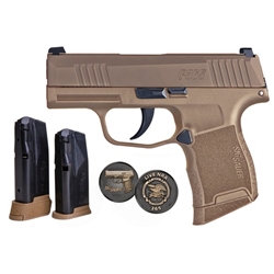 Sig Sauer P365 NRA 9mm Coyote TanNo Safety 3.1" Barrel 10 Rounds- 365-9-COYXR3-NRA19
