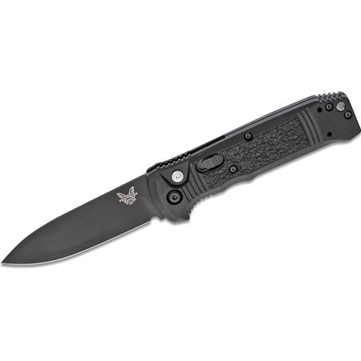 Benchmade Casbah Side Open Switchblade Black Grip Black Drop Point- 4400BK