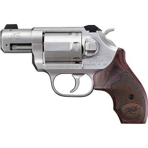 Kimber America K6S DASA 357 Magnum Brushed Stainless Wood Grips 2" Barrel 6 Round- 3400021