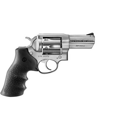 Ruger GP100 357 Mag Stainless3" Barrel Rubber Grips 6 Rounds- 1715