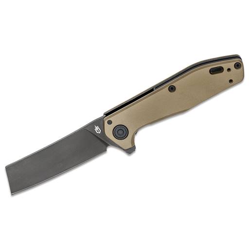 Gerber Fastball Cleaver, 20CV, Black Blade, Coyote Tan Aluminum Handle- 30-001836