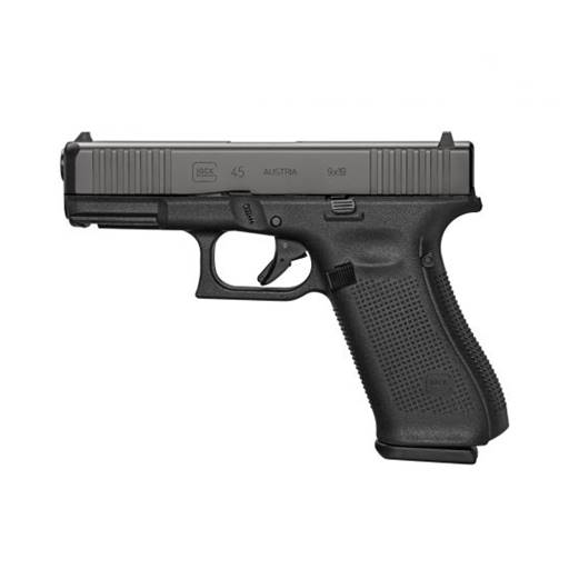 GLOCK 45 Gen 5 MOS 9mm Front Serration 4" Barrel 17 Round- PA455S203MOS