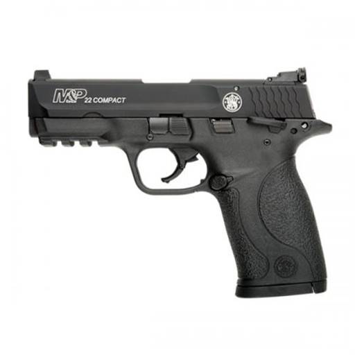 Smith & Wesson M&P 22 Compact 22 LR 3.6" Unthreaded Barrel Black 10 Round Manual Safety- 108390