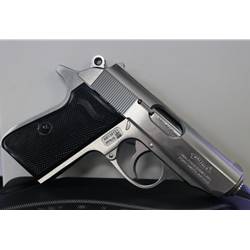 Walther PPK/S 380 ACP Stainless Frame Black Grips 3.3" Barrel 7 Rounds- 4796004