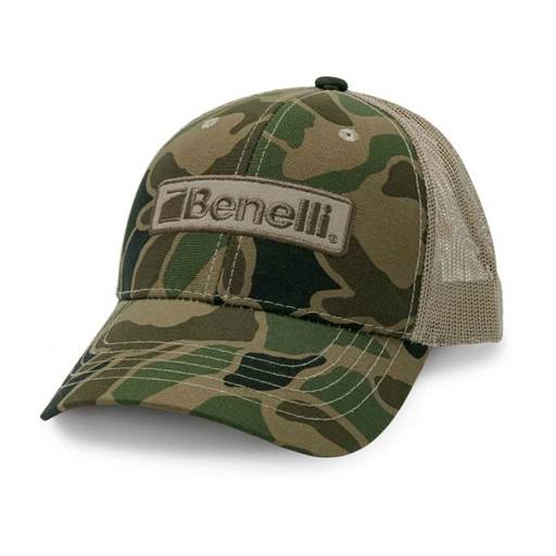 Benelli Logo Trucker Hat Vintage Camo- 91205