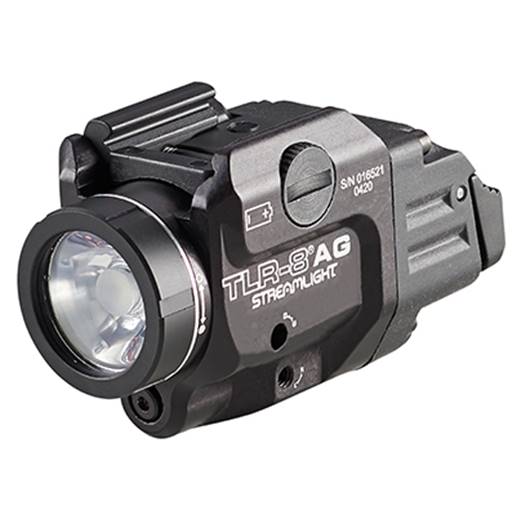 Streamlight TLR-8 A G Flex 500 Lumen With Green Laser Pistol Rail Mount CR123A Black High and Low Switch- 69434