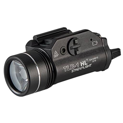 Streamlight TLR-1 HL 1000 Lumen Pistol Rail Mount CR123A Black Paddle Switch and Remote Switch- 69889