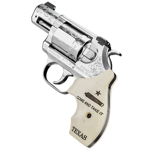 Kimber America K6S Texas Edition 357 Magnum Engraved Stainless Bonded Ivory Grips 2" Barrel 6 Round- 3400028
