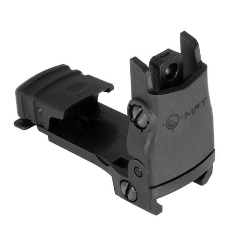 MFT - Mission First Tactical Rear Sight AR-15 Black Flip Up- BUPSWR