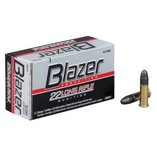 Federal Blazer Rimfire 22LR 40 Grain Lead Round Nose 50 Round Box- 21