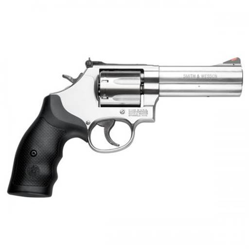 Smith & Wesson Model 686 Plus 357Stainless Black Rubber Grip 4" Barrel 7 Shot- 164194