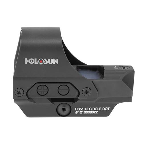 Holosun Technologies 510C Open Reflex QD Mount Red Dot 2 MOA Dot 65 MOA Circle Multi Reticle Shake Awake Night Vision Compatible- HS510C