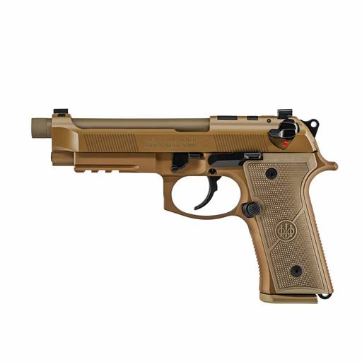 Beretta M9A4 9mm Flat Dark Earth Threaded5" Barrel 18 round- JS92M9A4GM